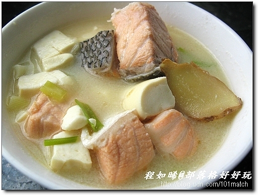 魚骨海帶芽味增豆腐湯雞湯